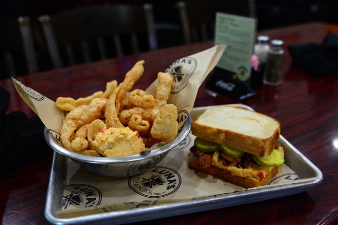 Luna's Orange Beach Al pimento cheese sandwich