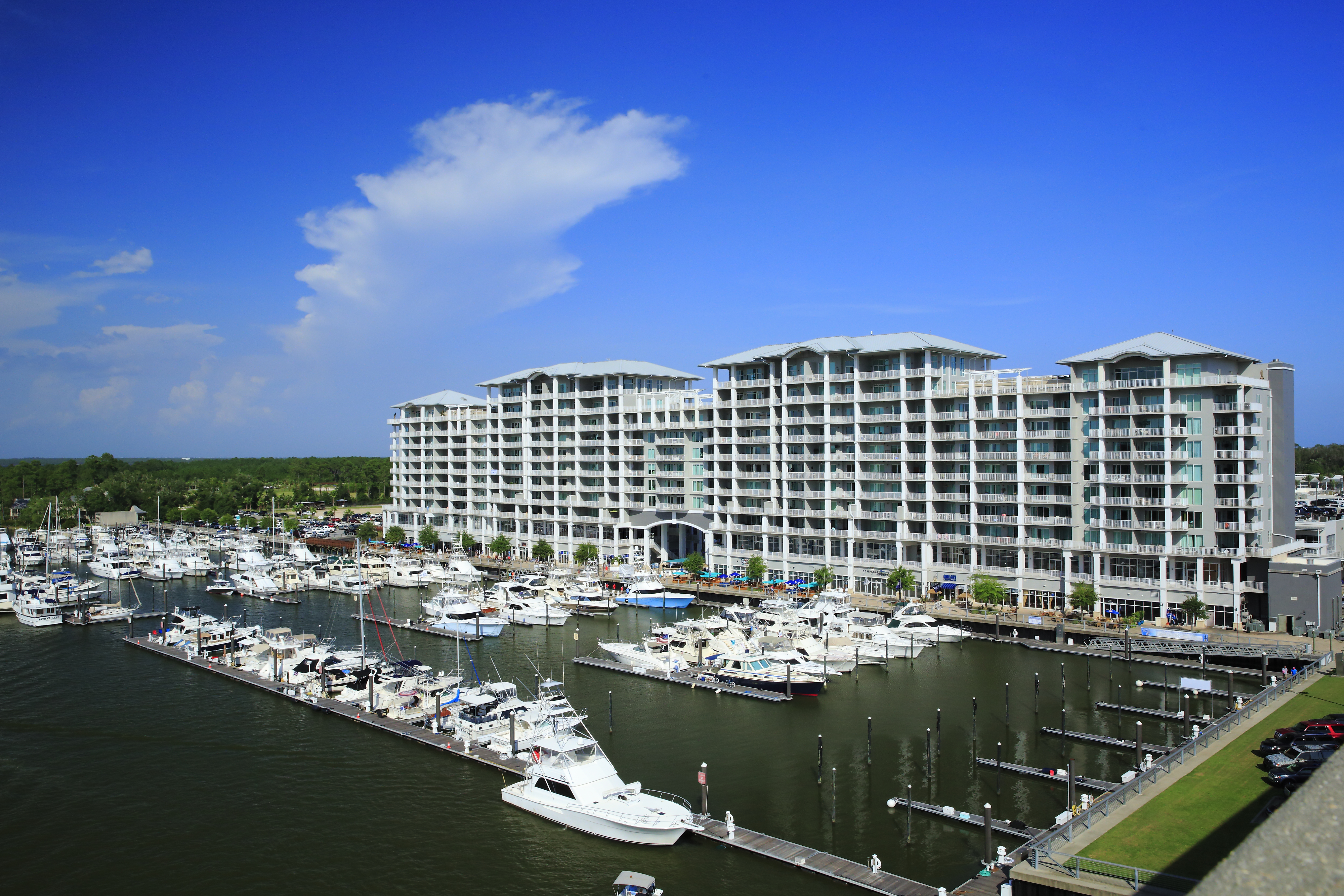 View of the condos that are near the Wharf