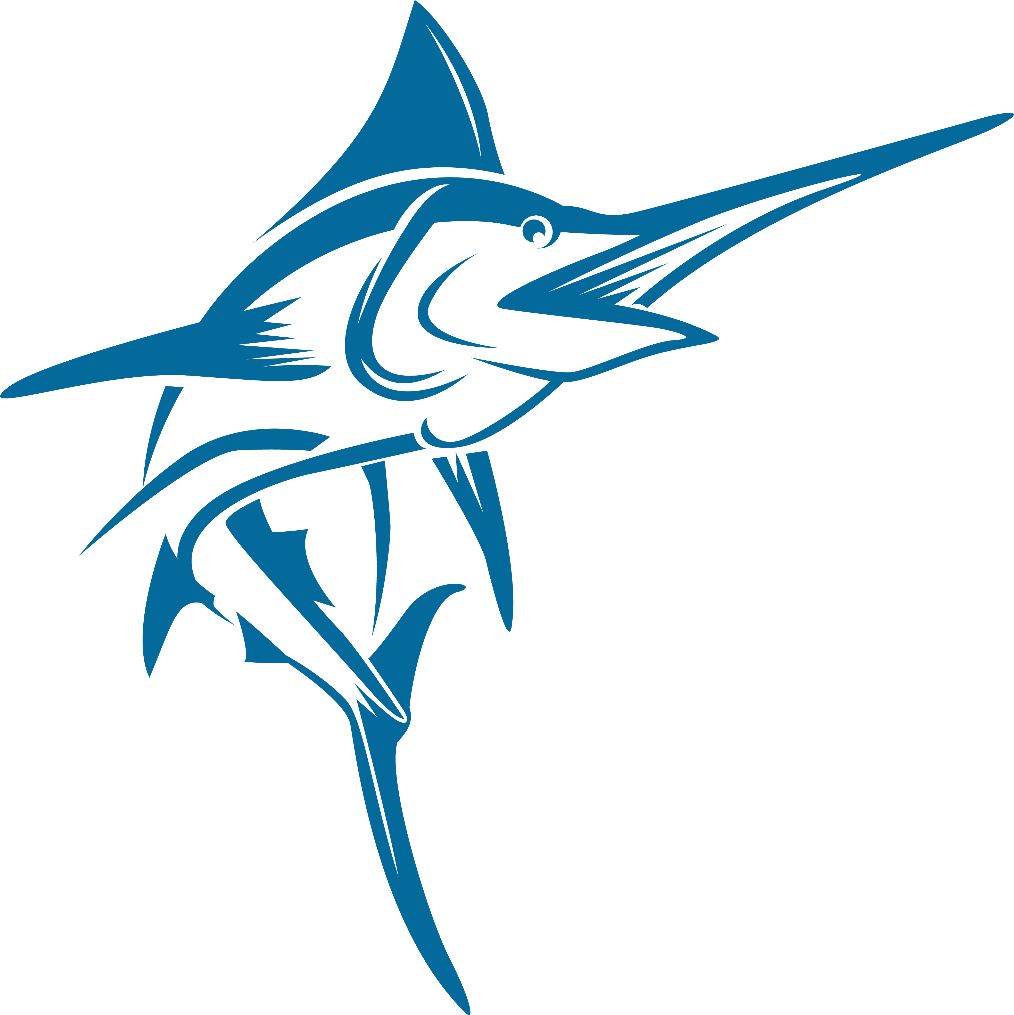 blue marlin graphic