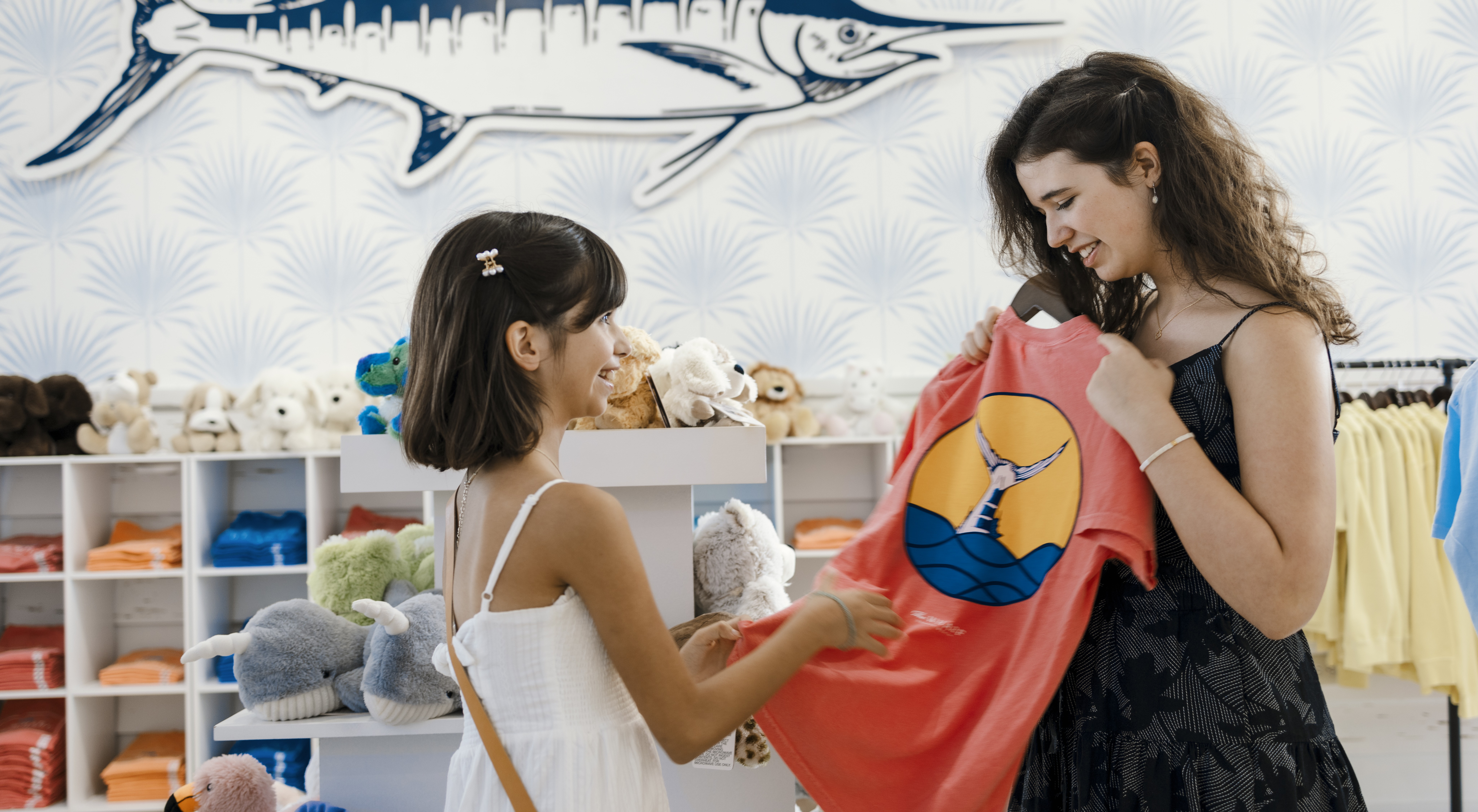 Shopping at The Wharf store