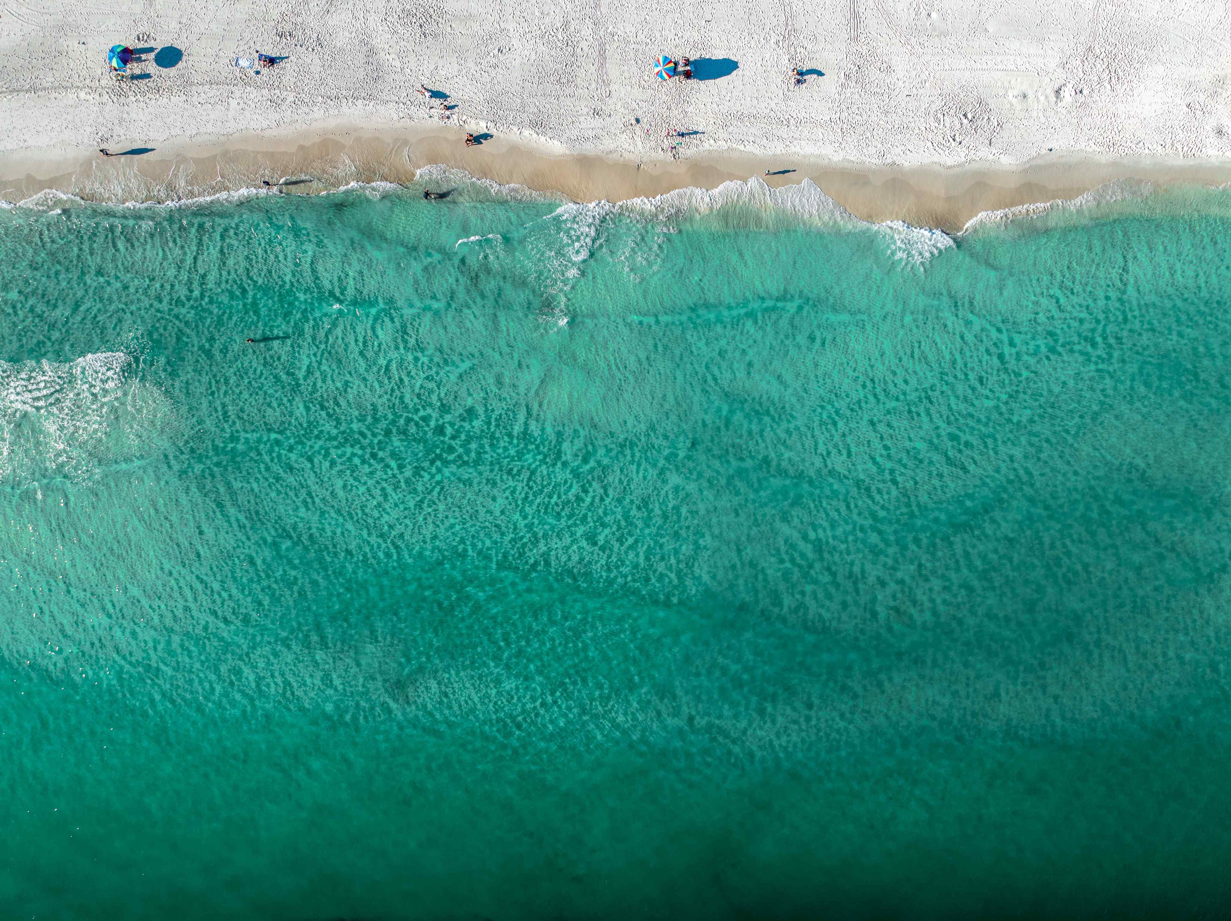 Drone image of beach