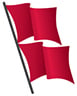 Double red beach flag water closed to the public it is illegal to enter the gulf of mexico within the corporate limits of either city when two red flags are displayed