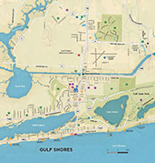 Gulf Shores, Alabama map 