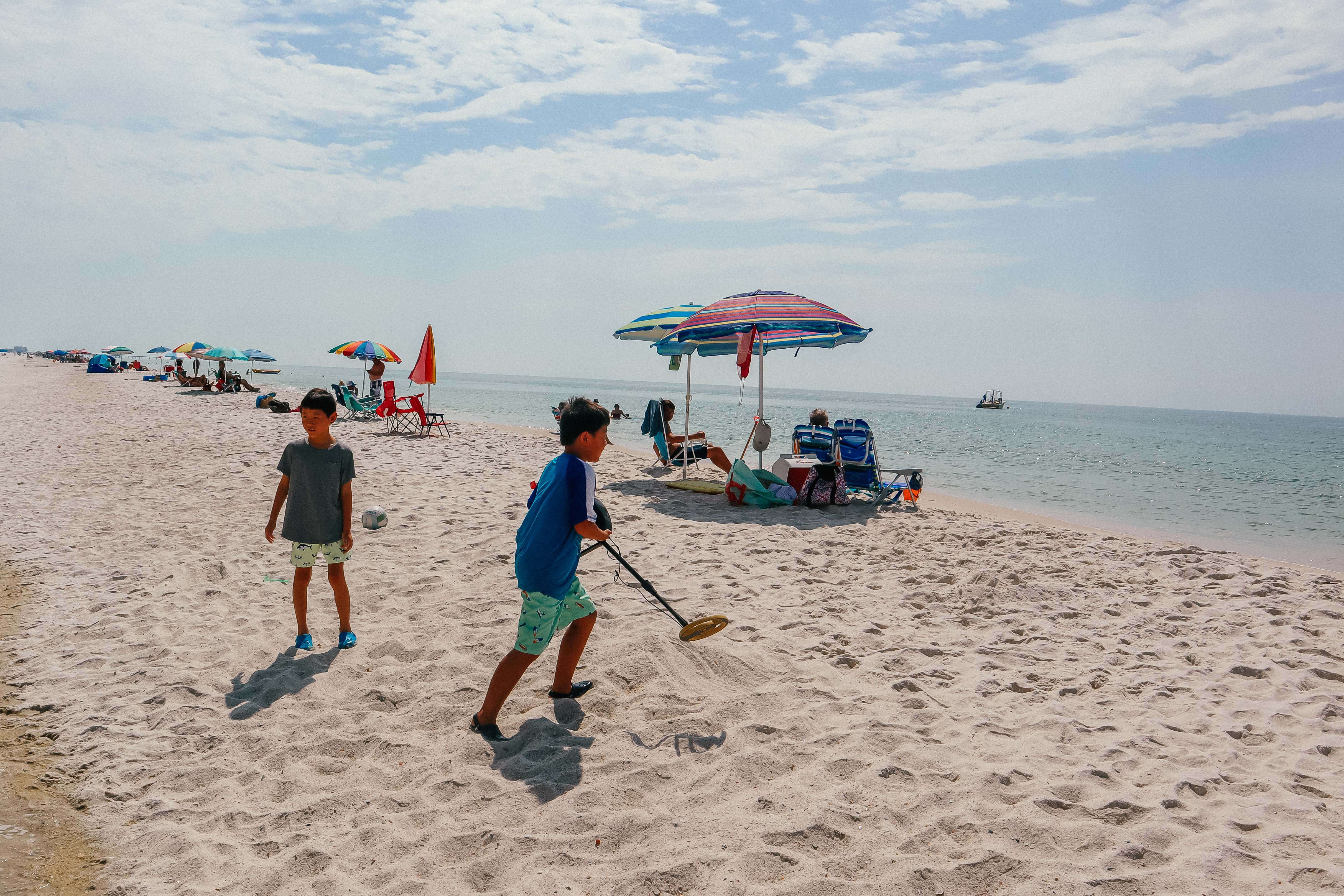 Children playing on the beach in Gulf Shores, AL