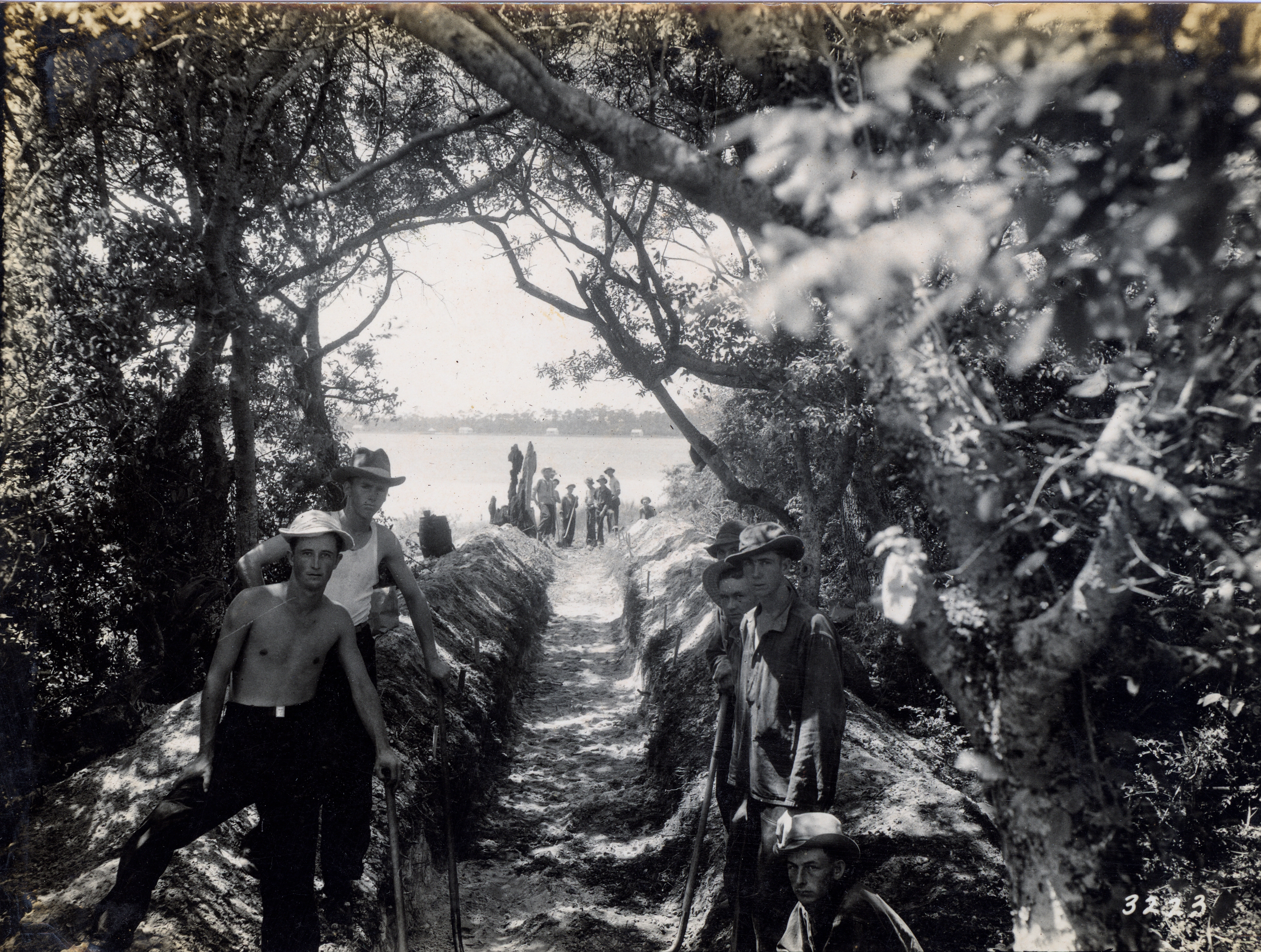 Sand and Shell Mounds in 1930s Gulf Shores, AL