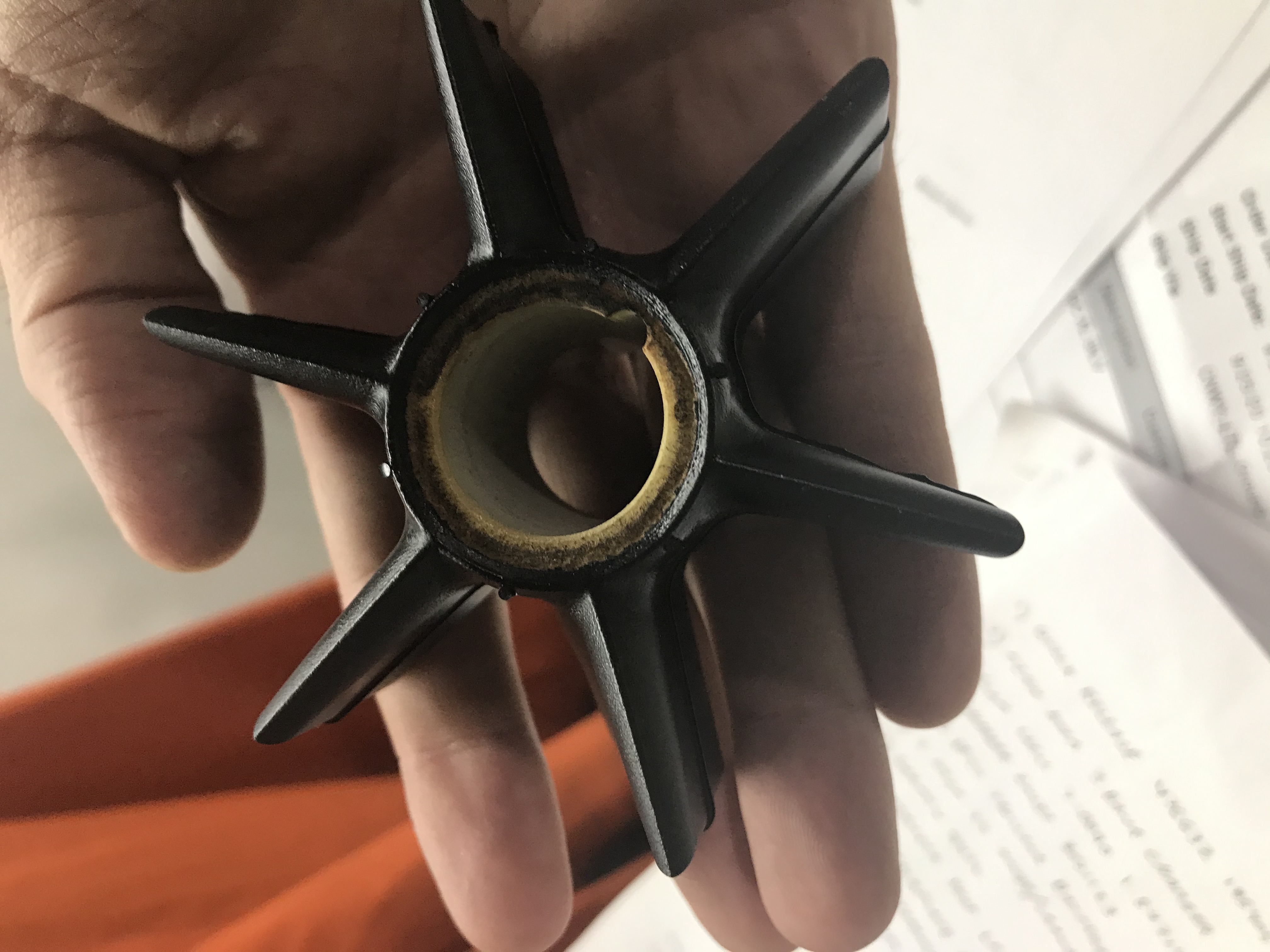 Outboard water impeller