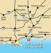 Maps Of Gulf Shores Orange Beach Al Alabama Tourism