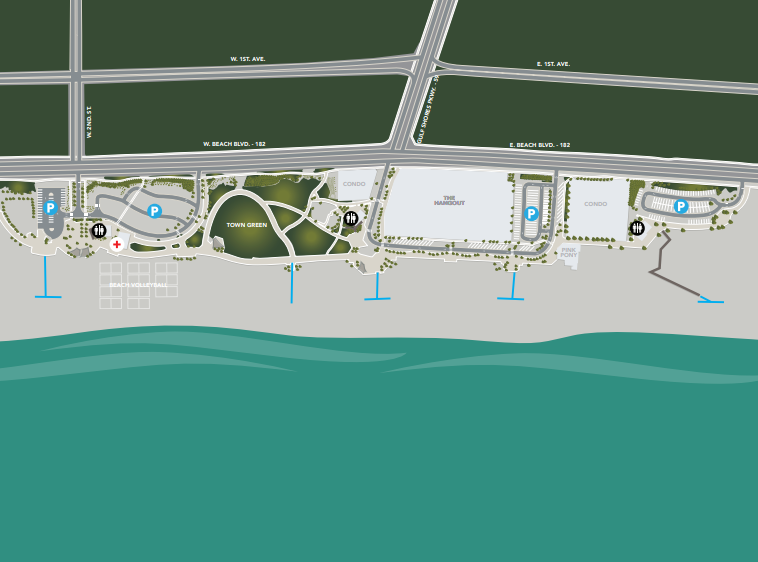 Gulf Shores Public Beach Map