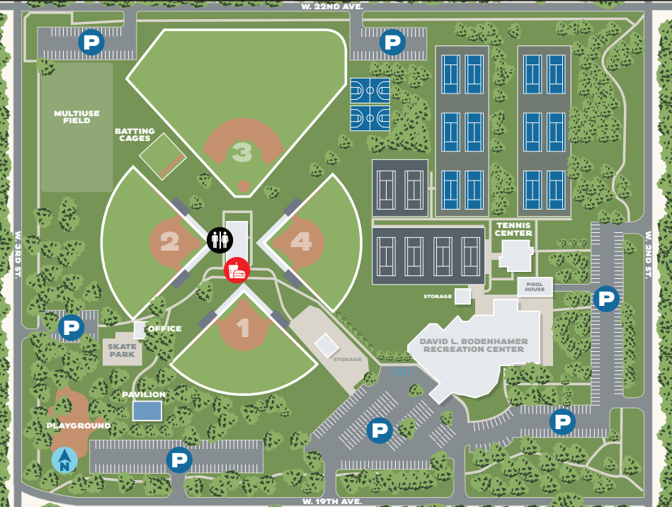 Johnnie Sims Park Map