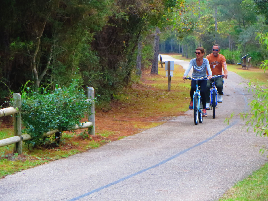 The Coyote Crossing Trail is tucked away from the highway and offers uninterrupted riding.