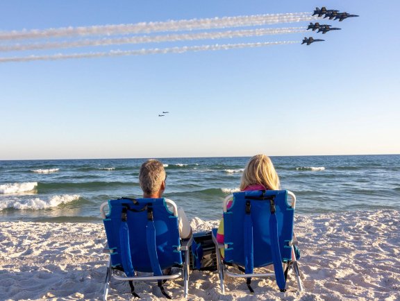 Blue Angels Flying Over Orange Beach
