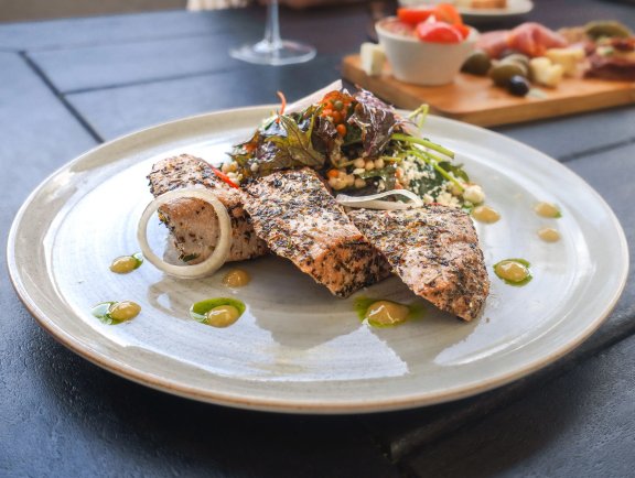 Fresh tuna dish from Villaggio Grille