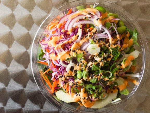 fresh sushi rice bowl at Poke Bowl Sushi Burrito & Boba in Gulf Shores