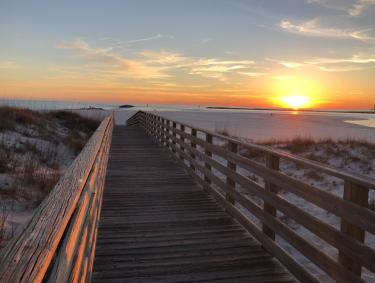 sunset at Alabama Point Orange Beach Al