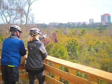 Couple on Hugh S Branyon Backcountry Trail in Gulf Shores
