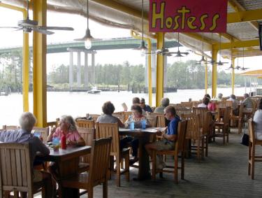 outdoor patio at LuLu's Gulf Shores AL