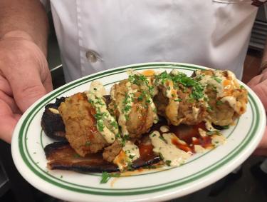 Original Oyster House Bill-E’s Bacon Planked Oysters
