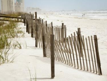 Fence along Alabama's beaches