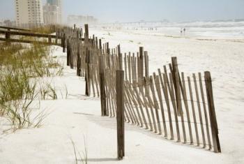 Fence along Alabama's beaches