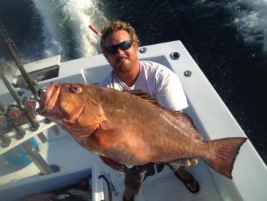 Man holding large grouper