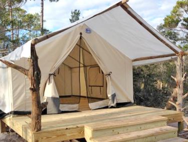 Rustic Camping at Gulf State Park in Gulf Shores AL