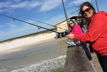 Fishing from Gulf State Park Pier Gulf Shores Al