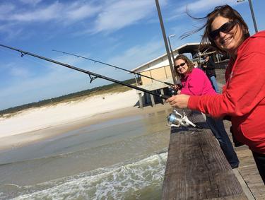 Fishing from Gulf State Park Pier Gulf Shores Al