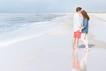 Couple on Alabama's Beaches