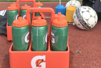 Water bottles at Soccer Practice
