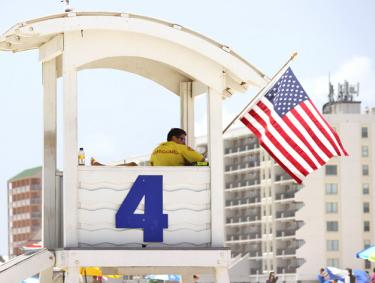 Beach Lifeguard in Gulf Shores, Alabama