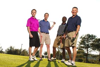 Men golfing in Gulf Shores, AL