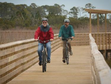 Winter biking at Gulf State Park
