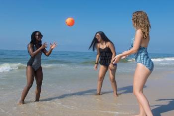 Teens playing on Alabama's beaches