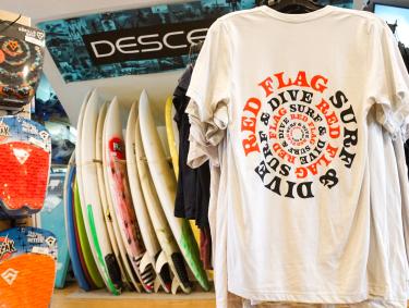 Red Flag Surf & Dive Shirts