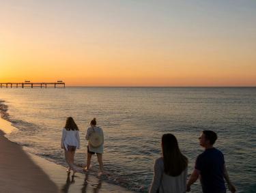 Beach Sunset Family