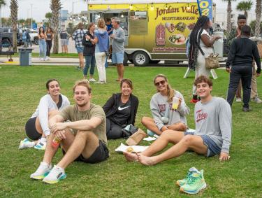 Attendees at The Coastal Alabama Food Truck Festival in Gulf Shores