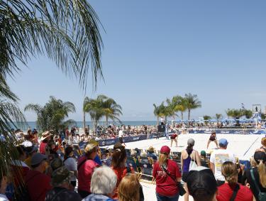 Crowd at NCAA Beach Volleyball in Gulf Shores