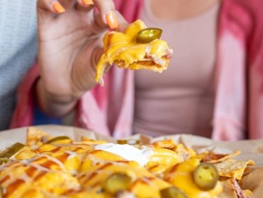 barbecue nachos at Hog Wild BBQ restaurant in Gulf Shores