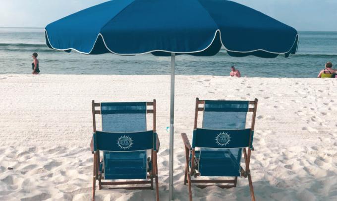 Beach Chair rentals Ike's Beach Services Gulf Shores AL