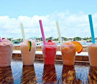 Frozen drinks at the Flora Bama Yacht Club Orange Beach AL