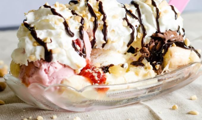 sundae from Matt's Ice Cream Gulf Shores AL