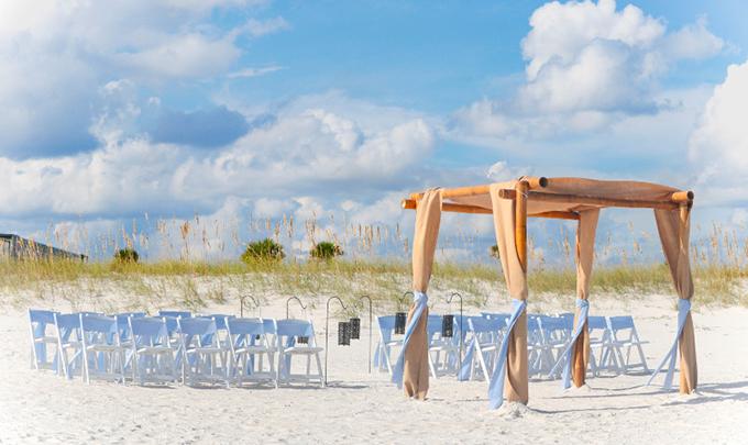 beach wedding Gulf Shores, Alabama