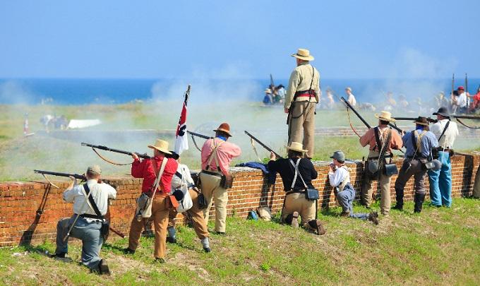 Fort Morgan reenactment 