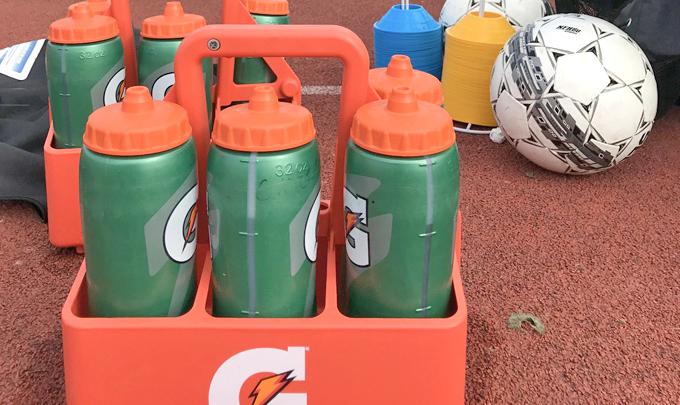 Water bottles at Soccer Practice