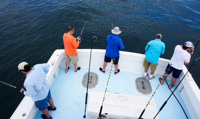 fishing orange beach