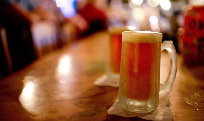 Beer at a bar in Gulf Shores AL