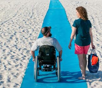 Accessible beach pad in Gulf Shores, AL