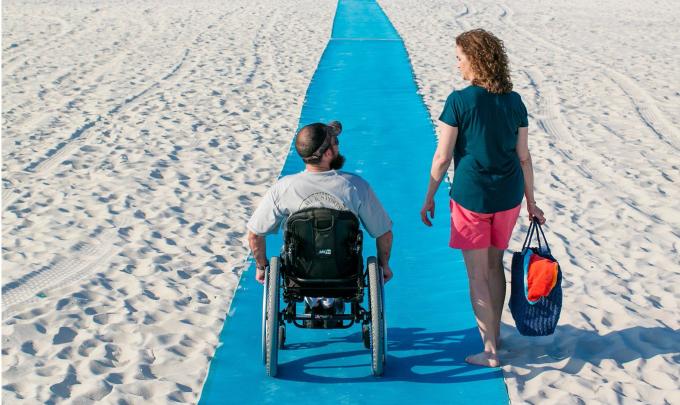 Accessible beach pad in Gulf Shores, AL