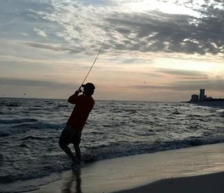 Pompano fishing in Gulf Shores, AL