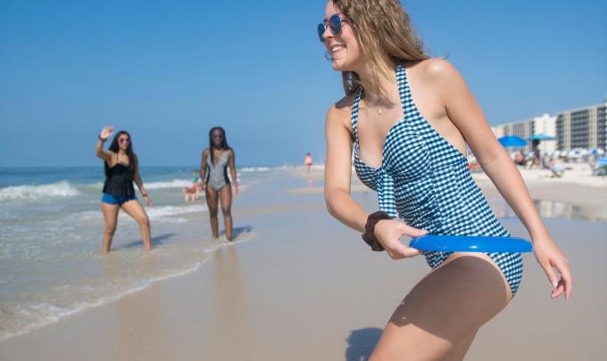 Teenagers on Gulf Shores Beach